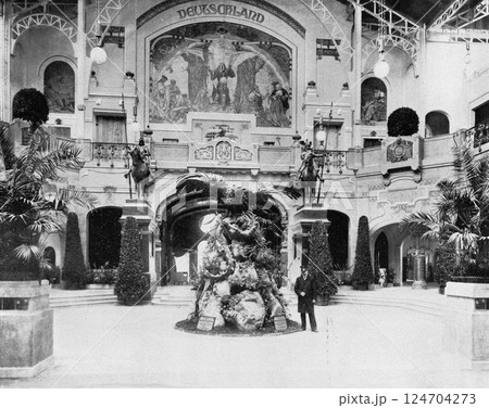 1900年 パリ万博 ドイツのパビリオン内部 1900年 パリ万博 ドイツのパビリオン内部 124704273