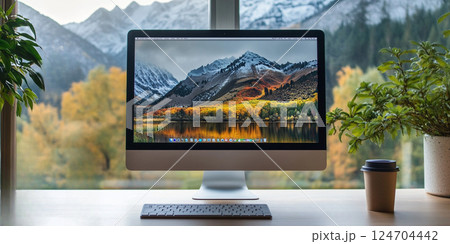 オフィスとパソコン #07 124704442