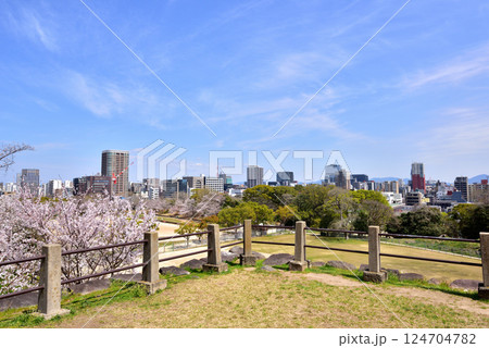 福岡城天守台から北東方面の展望 福岡城址 天守台 福岡城天守台から北東方面の展望 福岡城址 天守台 124704782