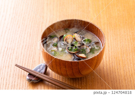 しじみの味噌汁 しじみの味噌汁 124704818