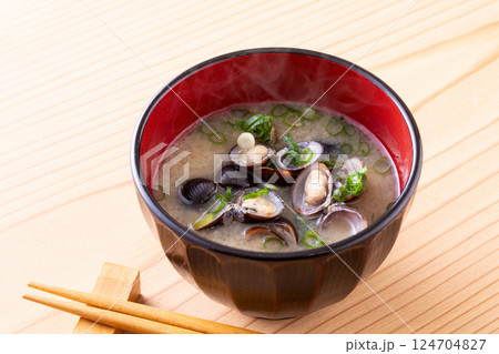 しじみの味噌汁 しじみの味噌汁 124704827
