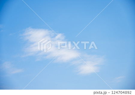 春空 春の空 青空 晴れ 4月 【東京都】 124704892