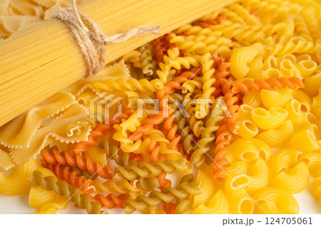 Pasta noodles for cooking Italian food. Pasta noodles for cooking Italian food. 124705061
