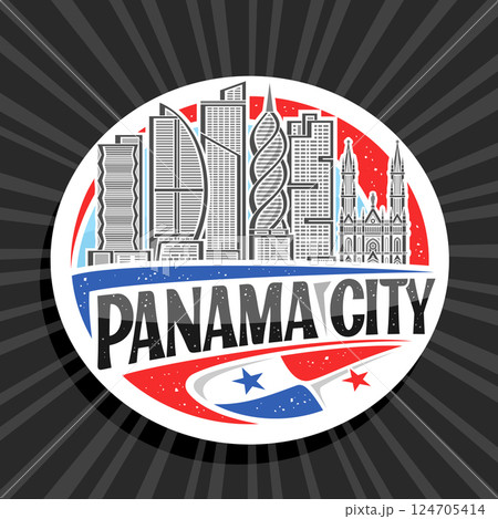 Vector logo for Panama City Vector logo for Panama City 124705414