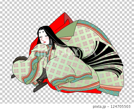藤原道綱の母のイラスト 124705503