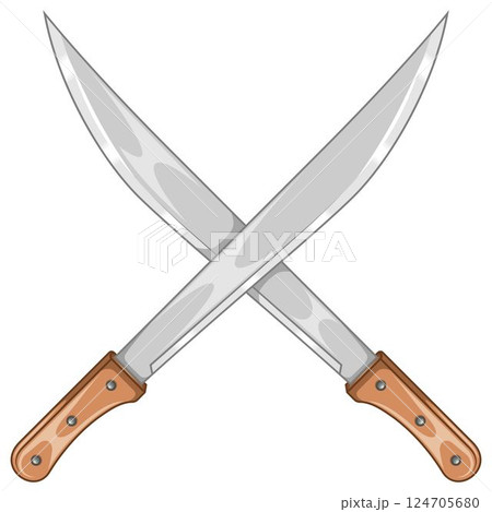 Machetes tool for work in the field 124705680