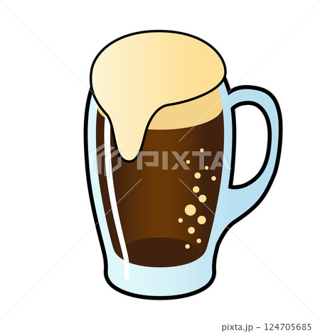 ビールが注がれたジョッキ ビールが注がれたジョッキ 124705685