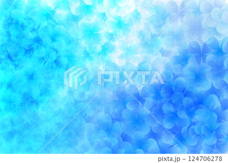 アジサイ　梅雨　花　背景	 124706278