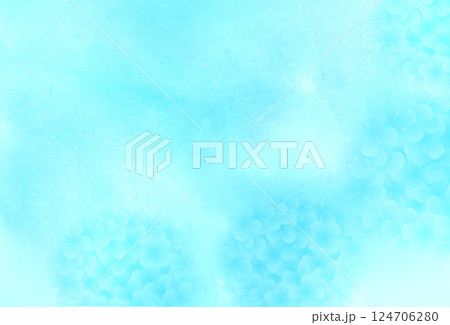 アジサイ　梅雨　花　背景	 124706280