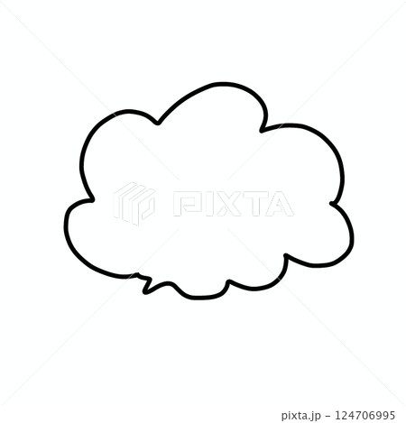 ふきだし 124706995