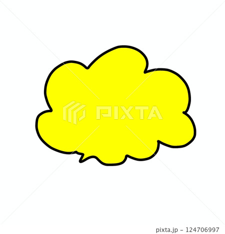 ふきだし 124706997