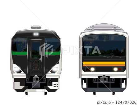 神奈川の列車No.4_E257系5500番台 / 209系 神奈川の列車No.4_E257系5500番台 / 209系 124707026