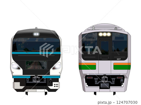 神奈川の列車No.19_E257系2000番台 / E217系 神奈川の列車No.19_E257系2000番台 / E217系 124707030
