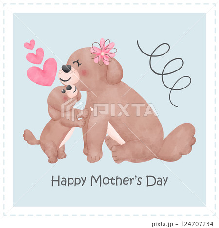 Mothers day Dog Shih Tsu-Fresco-Watercolor-5 Mothers day Dog Shih Tsu-Fresco-Watercolor-5 124707234