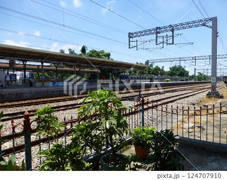 景色 風景 レール 124707910