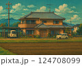 田舎の長閑な風景 124708099