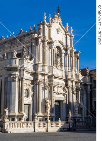 Facade of Catania the cathedral Facade of Catania the cathedral 124709035