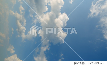 A Stunningly Beautiful Cloud Formation Set Against a Clear and Brilliant Blue Sky A Stunningly Beautiful Cloud Formation Set Against a Clear and Brilliant Blue Sky 124709379