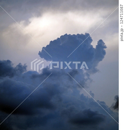 空に浮かぶ雲を見ていると何かに見えてくるよね 124711087