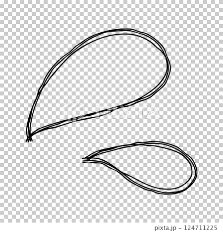 手繪的汗漬線圖示代表不耐煩。具有多條重疊線的單色向量插圖。 124711225