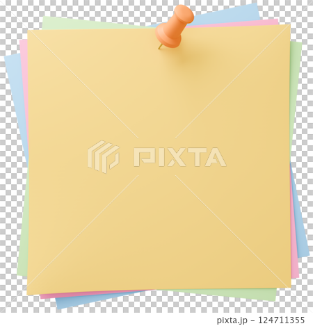 3D 背景材料_圖釘_紙_彩色 3D 背景材料_圖釘_紙_彩色 124711355