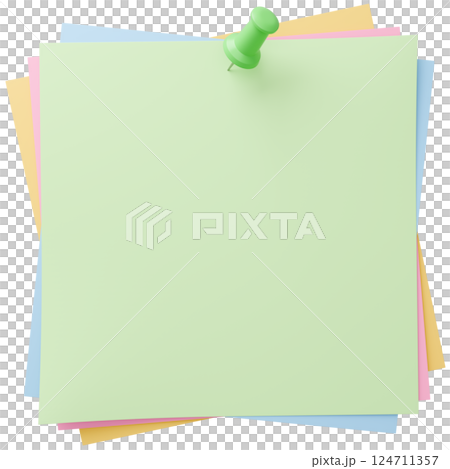 3D background material_thumbtack_paper_colorful 124711357