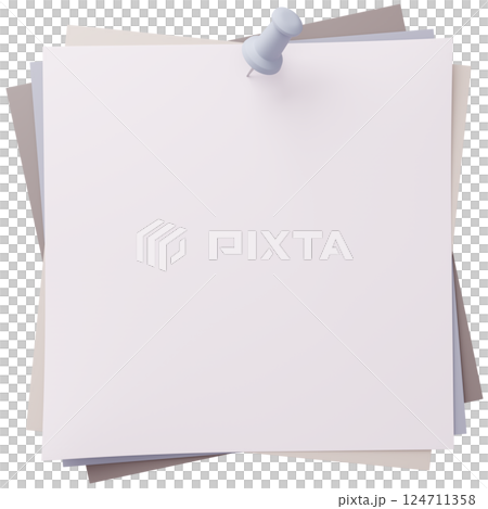 3D background material_thumbtack_paper 124711358
