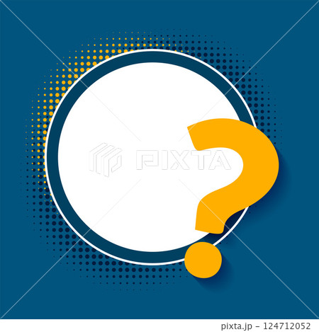 question mark sign blank background solve problem or puzzle 124712052
