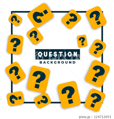 stylish q and a symbol template for social help and support 124712053