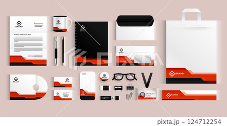 elegant professional office stationery template in collection 124712254