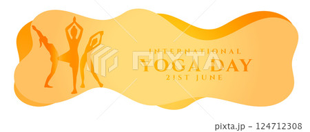 creative international yoga day banner for happy and balancing life creative international yoga day banner for happy and balancing life 124712308