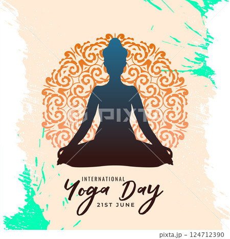 perfect international yoga day background in indian style perfect international yoga day background in indian style 124712390