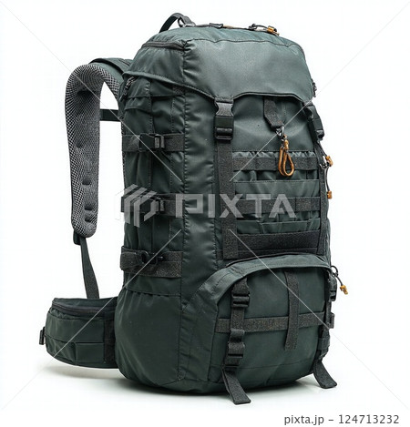 Rugged adventure backpack for outdoor exploration and hiking enthusiasts 124713232