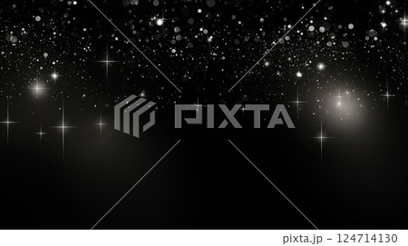 black holiday background with Christmas transparent spots glare and shine glitter. New year design black holiday background with Christmas transparent spots glare and shine glitter. New year design 124714130