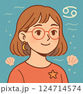 蟹座女子（眼鏡） 124714574