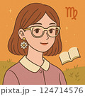 乙女座女子（眼鏡） 124714576