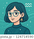 水瓶座女子（眼鏡） 124714590