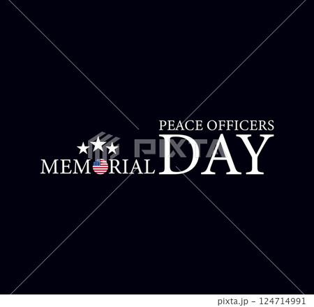 United in Remembrance Peace Officers Memorial Day in America 124714991