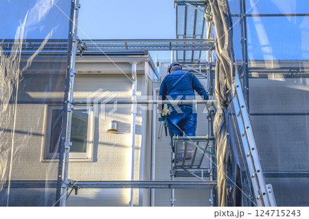 戸建て家屋の外壁修繕工事 外壁リフォーム 戸建て家屋の外壁修繕工事 外壁リフォーム 124715243