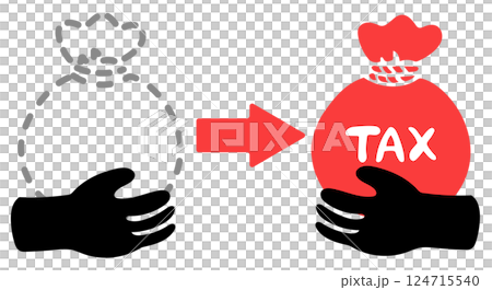 稅收徵收象形圖 124715540