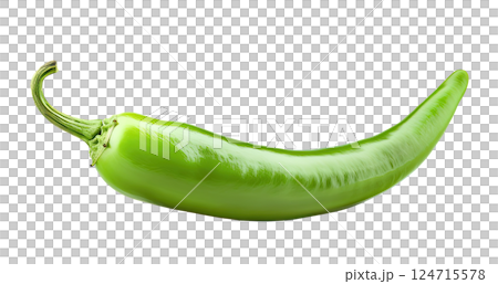 Green Hot Chili Pepper 124715578