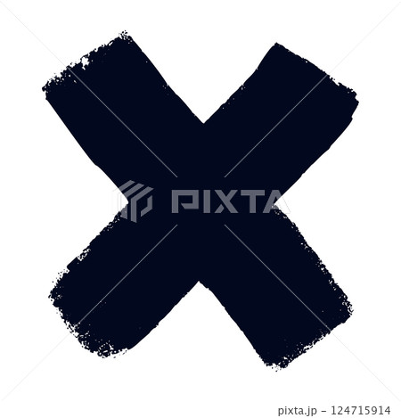 Hand-drawn pencil and crayon shapes with sketchy textures. Colorful doodle elements in a childish abstract style. Flat vector illustration isolated on white background. 124715914