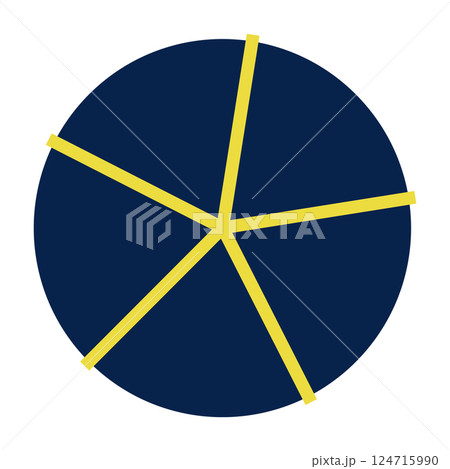 Colorful pie chart set with divided sections, circular infographic elements, geometric data visualization wheel, segmented diagram for statistics. Flat vector illustration isolated Colorful pie chart set with divided sections, circular infographic elements, geometric data visualization wheel, segmented diagram for statistics. Flat vector illustration isolated 124715990