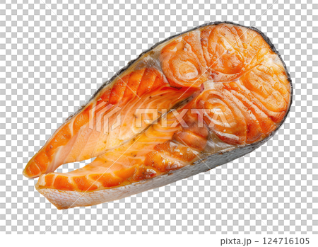 Roasted Salmon Steak 124716105