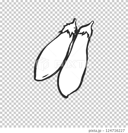 Eggplant hand-drawn illustration Eggplant hand-drawn illustration 124716227