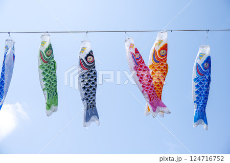 こいのぼり 鯉のぼり 5月5日 こどもの日 行事 5月 イメージ こいのぼり 鯉のぼり 5月5日 こどもの日 行事 5月 イメージ 124716752