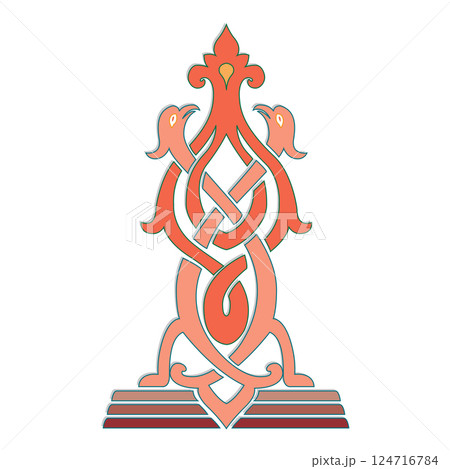 old world Vintage Russian ornament decorative isolated vector old world Vintage Russian ornament decorative isolated vector 124716784