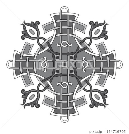 old world Vintage Russian ornament decorative isolated vector old world Vintage Russian ornament decorative isolated vector 124716795