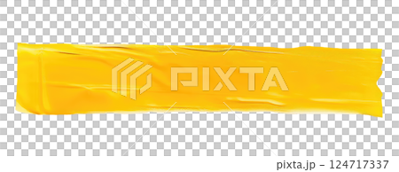 Piece of Yellow Tape 124717337