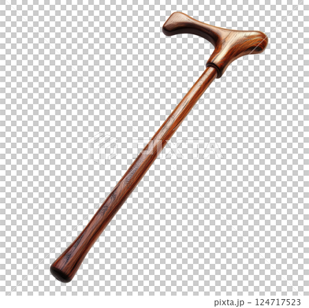 Wood Walking Stick 124717523